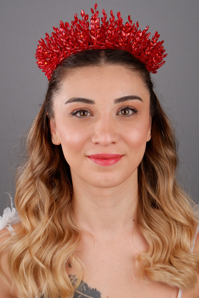 Hayalperest boncuk تاج الزفاف الفاخر من فالنتينا بتصميم خاص، إكسسوار للعروس و...