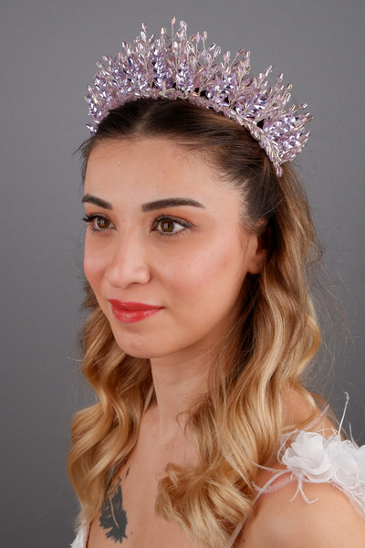 Hayalperest boncuk تاج الزفاف الفاخر من فالنتينا بتصميم خاص، إكسسوار للعروس و...