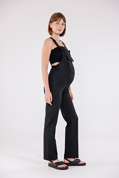 Yulem Homewear Black Comfortable Stylish Maternity Salopet
