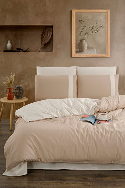 VENICA MASCUSE Ranforce Double Luxury Duvet Cover Set with Double Tafar (Elastic Sheet)