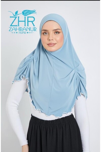 ZAHRANUR HİJAB Şal practic plisat cu benzi - Eşarfă - Hijab - Hijab pentru ru...