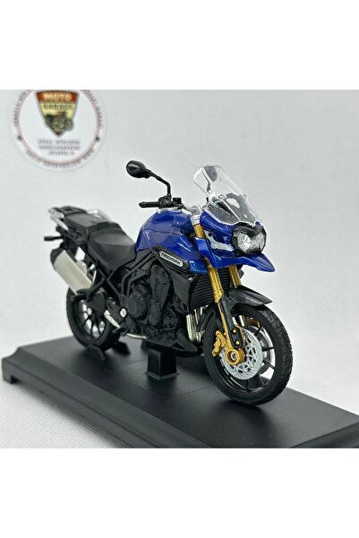 MotoGarage Triumph Explorer 1:18 Ölçek Diecast Motosiklet Model – Lisanslı Metal Maket Oyuncak & Biblo