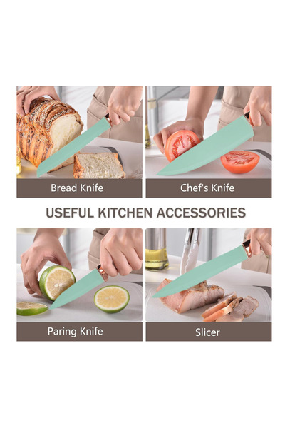 Heesem 18-Piece Silicone Kitchen Utensil Set, 30cm, Non-Stick with Stand