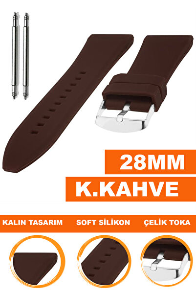 COBRA حزام ساعة من السيليكون متوافق مع ساعة مقاس 28 ملم A3628MM