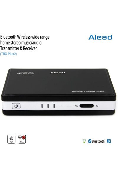 ON Electronics Alead TRX Plus2 Bluetooth Transmitter Receiver/Wireless Audio Adapter, 30m Wide Range