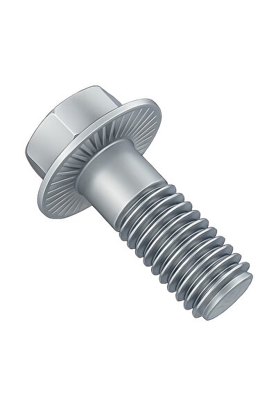 OEM Surub cap hex. si flansa DIN 6921 cu seratii M6x16 inox A2 - cutie 200 buc