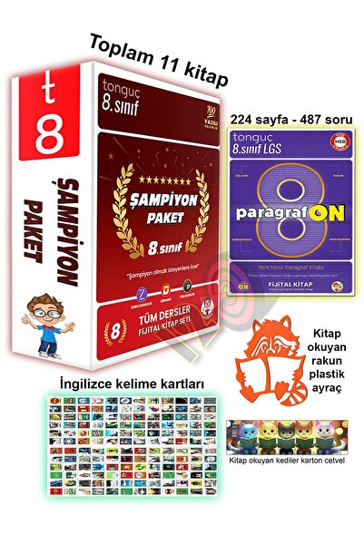 Tonguç Yayınları 8. Sınıf Şampiyon Paketi Seti Tüm Dersler Paragrafon 2025-2026
