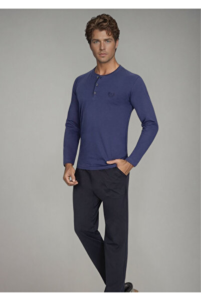 Loule Ανδρικά ρούχα 100% βαμβακερά χτενισμένα σετ πιτζάμες L1.ANC.1001.01