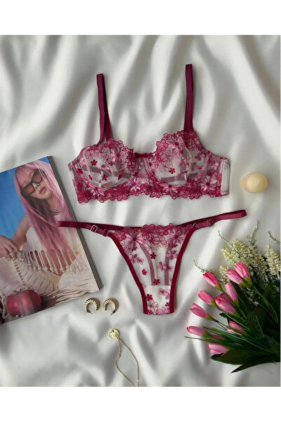 BLUE AVCI LINGERIE ΣΕΤ ΕΣΩΤΕΡΙΚΟΥ ΕΝΔΥΜΑΤΟΣ ΟΥΡΔΟΥΜ ΜΕ ΛΟΥΛΟΥΔΙΑ