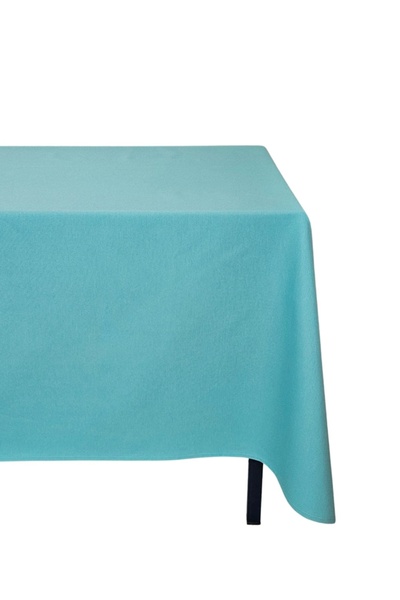 Kostüm Sarayı Turquoise Colored Cotton Carefree Duck Fabric Tablecloth