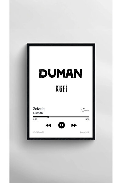 Thetic Duman - Amintiri, Colecția de single-uri O Noapte PREMIUM Poster Spotify - Poster cu cântec!