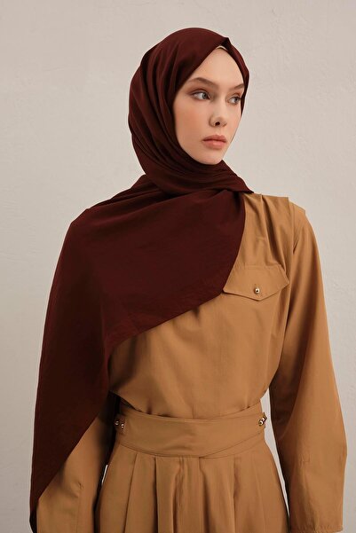 Armine Düz Lyocell Şal - Bordo 32