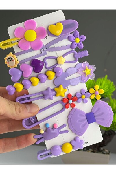 EMKSHOP Set de 14 seturi de catarame din silicon drăguțe cu clemă cu figurine...