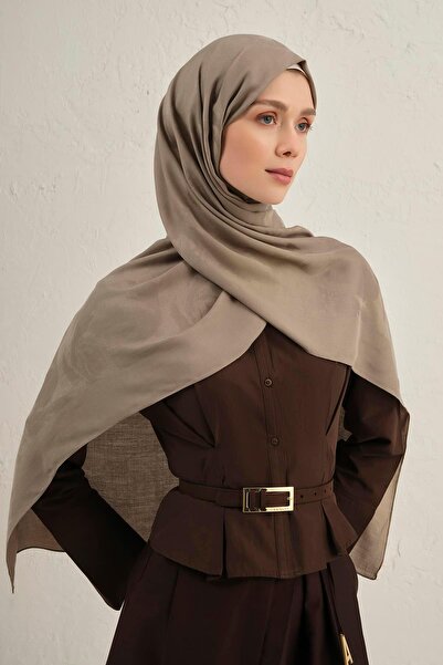 Armine Lyocell Viscon Şal - Dalga Desenli 1 - Soft Taş 76