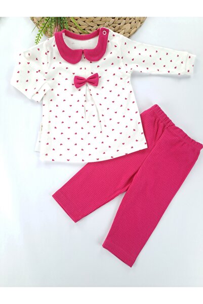 Butik طقم بيجامة على شكل قلب للفتيات الصغيرات، طقم هدايا، طقم بيجامة مكون من ...