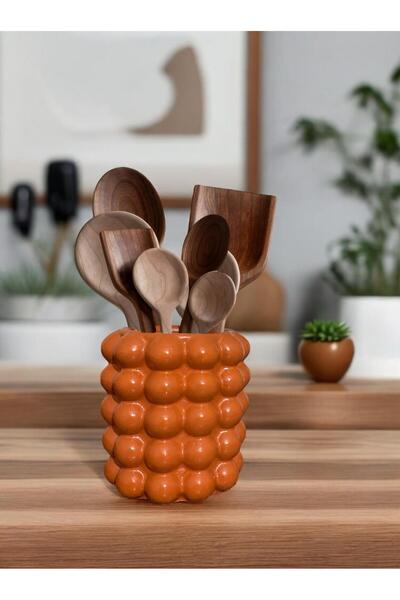 Porselian Bubble Concrete Decorative Vase |   Pampas & Bubble Design