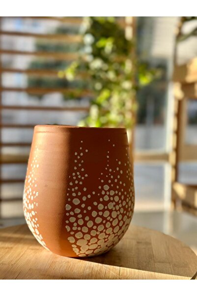 Le Bitki Atölyesi Dekoratif Kiremit El Yapımı Boyama Kiremit Saksı - Luna Ser...