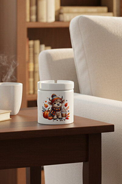 giftkonsept Αναλαφρούρα με θέμα το φθινόπωρο Fall Vibes Highland Cow με εμπρι...