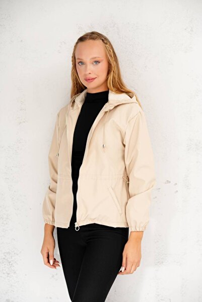 MEYASU Γυναικείο ανοιξιάτικο μπουφάν με κουκούλα