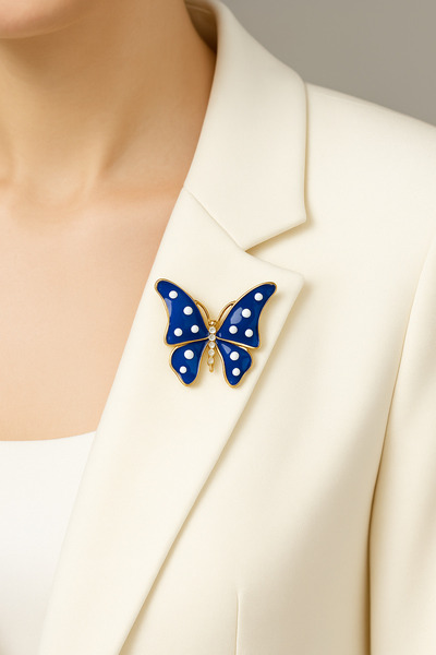 MRK Kadın Benekli Kelebek Broş