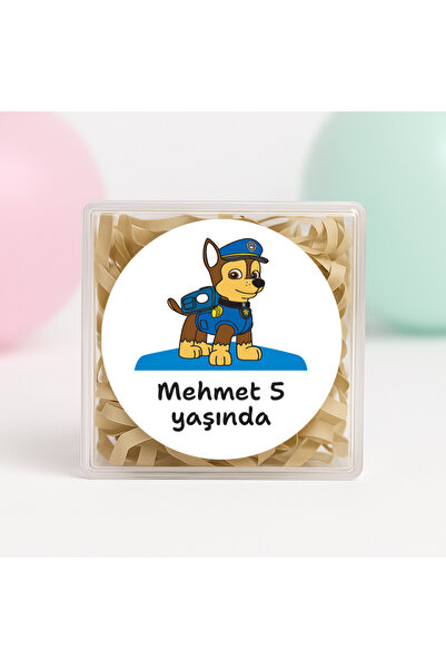 repro design Kişiye Özel Paw Petrol Chase Temalı Doğum Günü Temal Yapışkanlı ...