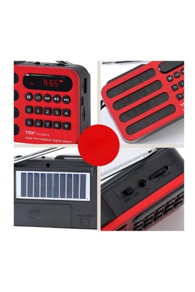 Poro Online Portable Speaker TG 2301 2302 Solar, BT, MicroSD, MP3, USB