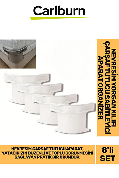 Carlburn Özel Üretim Kaymaz Pratik Nevresim Yorgan Kılıfı Çarşaf Tutucu Sabit...