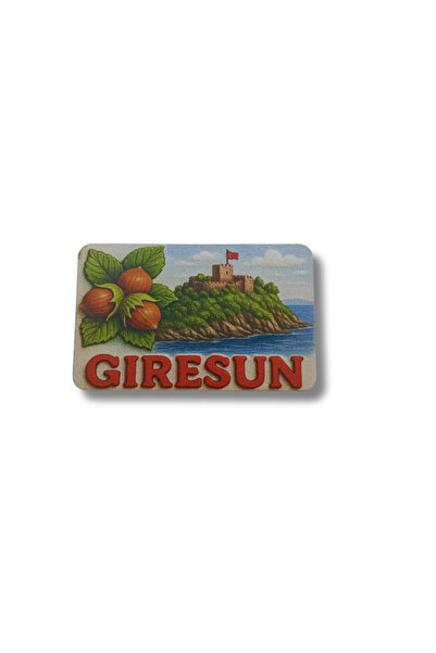 CraftbyBYC Giresun Temalı Resimli Ahşap Buzdolabı Magneti-Hediyelik Konsept M...