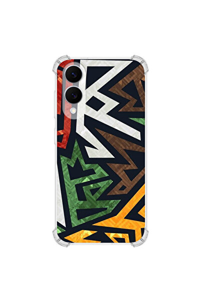 PrintiFy حافظة مضادة للصدمات بتصميم جرافيتي تجريدي متوافقة مع هاتف سامسونج جا...