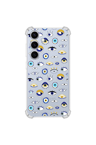 PrintiFy Anti-Shock Case with Evil Eye Bead 2 Designs Compatible with Samsung...