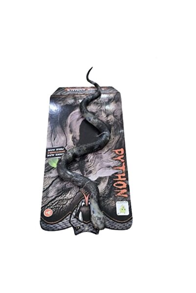MASHASHOP Figurina Sarpe, realist, negru/multicolor, 45 cm