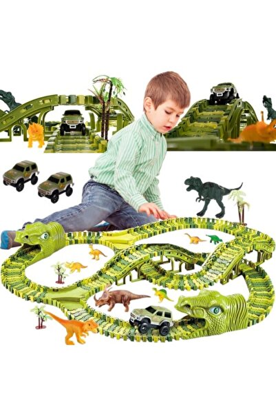 KESNUP Σετ πάρκο δεινοσαύρων, 270 στοιχεία, πράσινο.