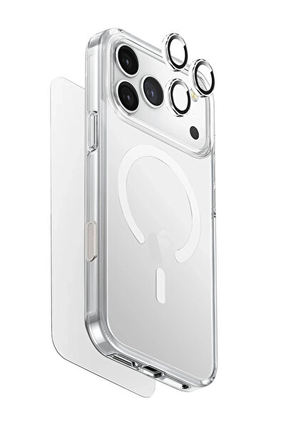 UNIQ Better By Design İphone 17 Pro Kılıf Ekran Koruyucu ve Lens Koruyucu 3in...