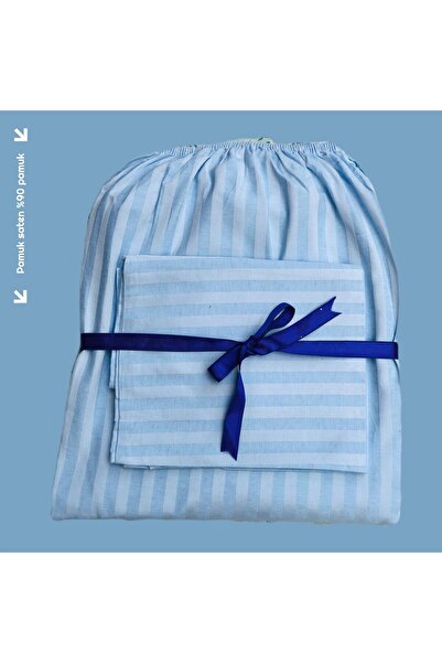 zera collection Σετ σεντόνια μονό κρεβάτι με ελαστικό μαξιλάρι βαμβακερό σατέν 100 x 200