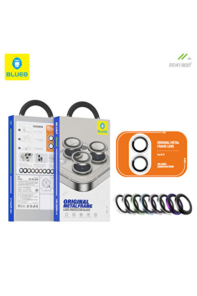 BLUEO Metal Frame iPhone 17 Uyumlu Orijinal Metal Kozmik / Silver Gri Gümüş K...