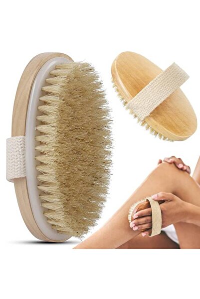 KESNUP Perie de masaj corporal cu peri de agave bej