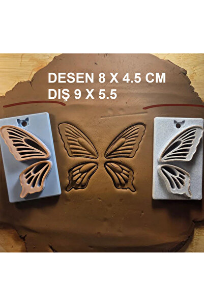 Enbceramic 2 Lİ KELEBEK SERAMİK & POLİMER KİL KALIP KURABİYE KESİCİ