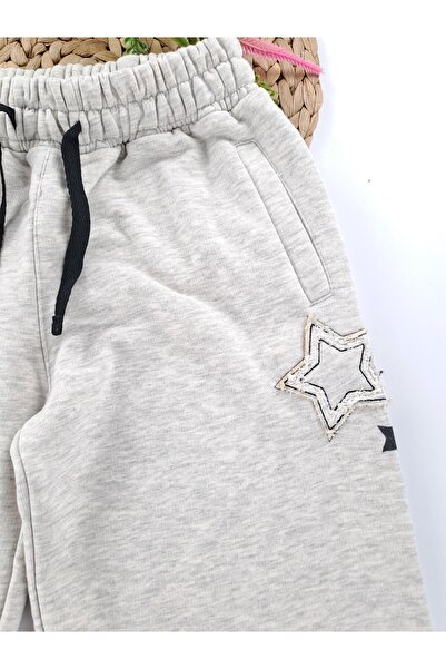 Butik Φούτερ για κορίτσια με μονό κάτω μέρος με λεπτομέρεια αστεριού Palazzo Loose Leg Premium Quality Without Shardon