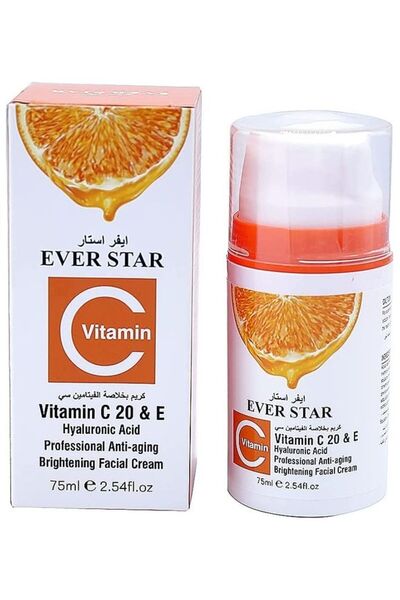 Ever star Naturals كريم الوجه الشفاف بفيتامين سي من إيفر ستار