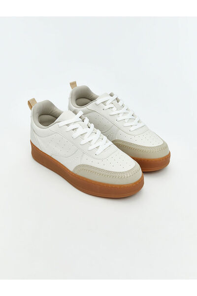 LC Waikiki Sparkling Selections from Shining Store | Lace-Up Women's Sneakers