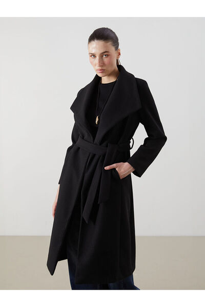 LC Waikiki Sparkling Choices from Shining Store | Jacket Collar Women's Cashmere Coat