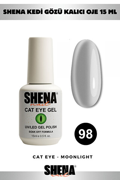 Shena Kalıcı Oje Kedi Gözü 15 ml - 98 İnci Gri - Cat Eye Uv/led Gel Polish ❤ ...