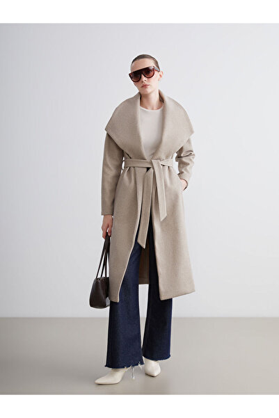 LC Waikiki Sparkling Choices from Shining Store |   Jacket Collar Women's Cashmere Coat