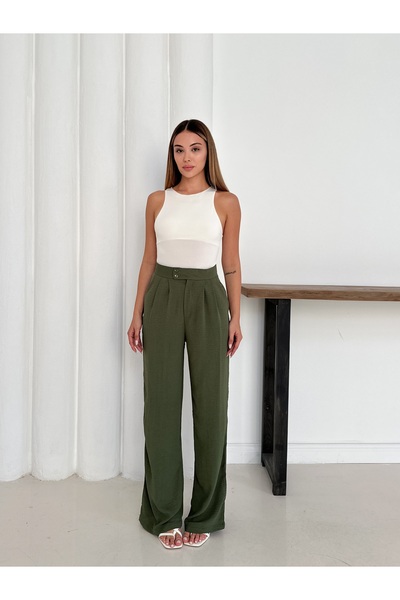 MODAMİNEM Women's High Waist Original Palazzo Pants