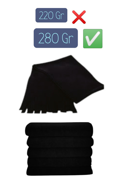 MUTLUGYM Black Fleece Shawl 5 Pieces Cafe, Restaurant, Hotel Shoulder Shawl