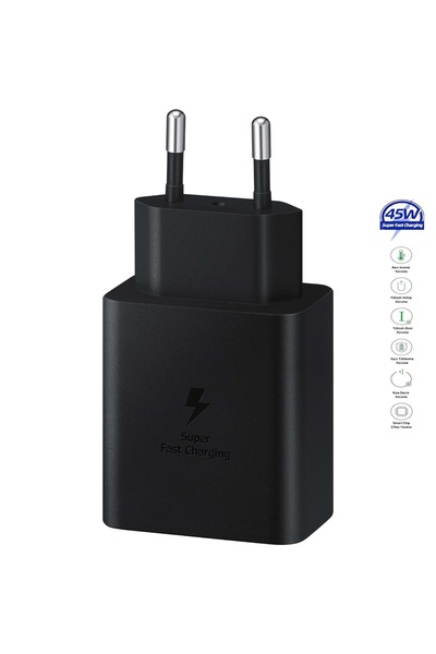 EMPORİUMOOD Samsung Galaxy A36 5G Uyumlu Type-C Ultra Hızlı Şarj Cihazı 45W 3.0 Amper (Şarj Başlığı Adaptör)