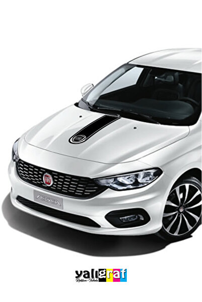 Yalıgraf Reklam Tabela Fiat Egea Sportif Kaput Şeridi 50x12,8 cm