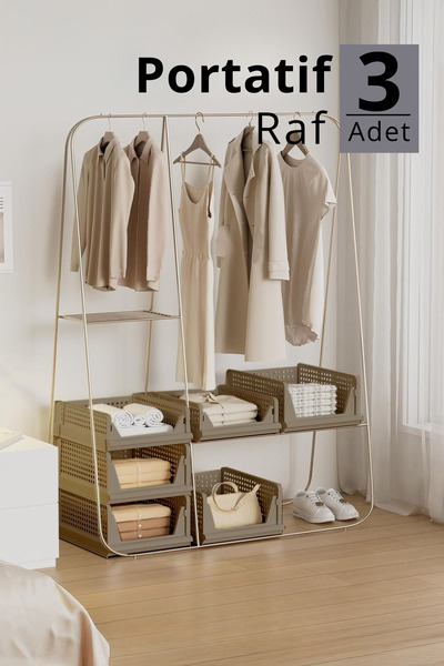 Heredot Organizator cu rafturi glisante din 3 piese Mithra Life – Organizator...