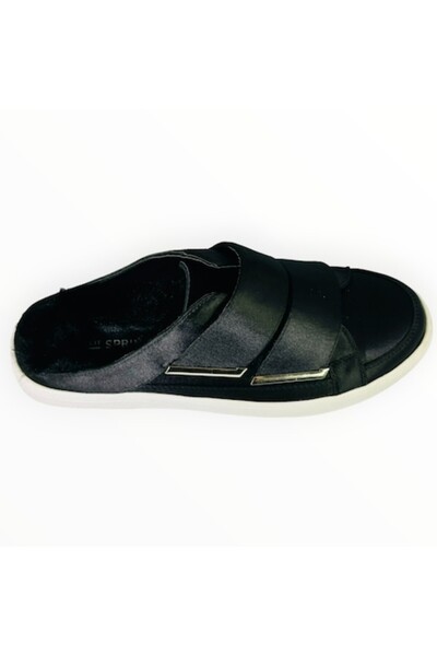 Call it Spring Women's Sabots by Aldo - Black Satin with Velcro Closure, Size 37 EU