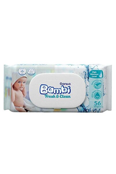 Sanita Bambi Wet Wipes for Kids - 56 Pieces